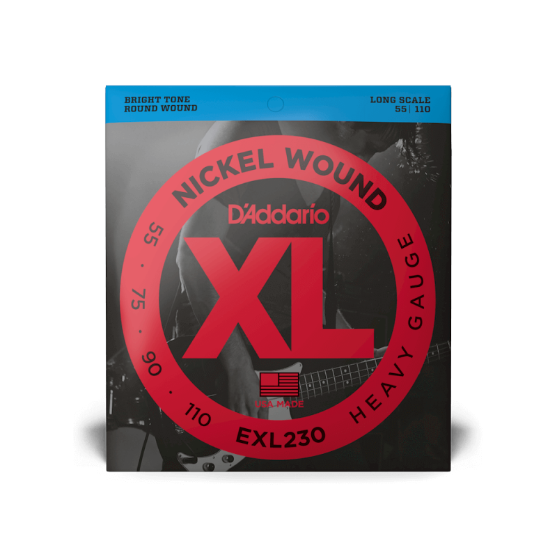 Набор струн D'ADDARIO EXL230 XL NICKEL WOUND BASS HEAVY (55-110)